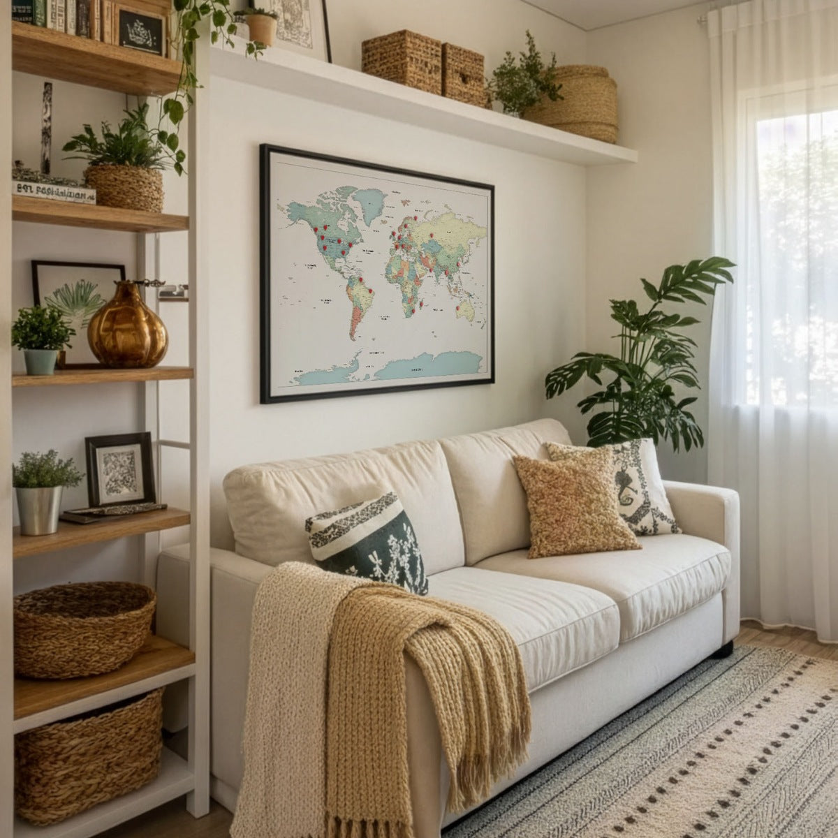 Smart Pin World Map - Color