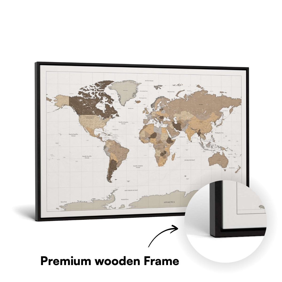 Smart Pin World Map - Safari