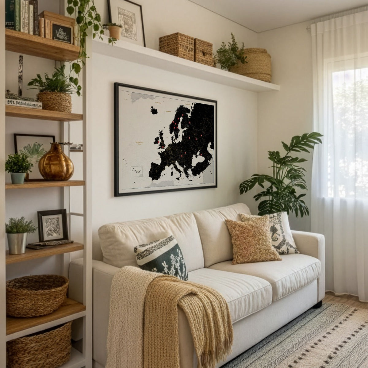 Smart Pin Europe Map - Black