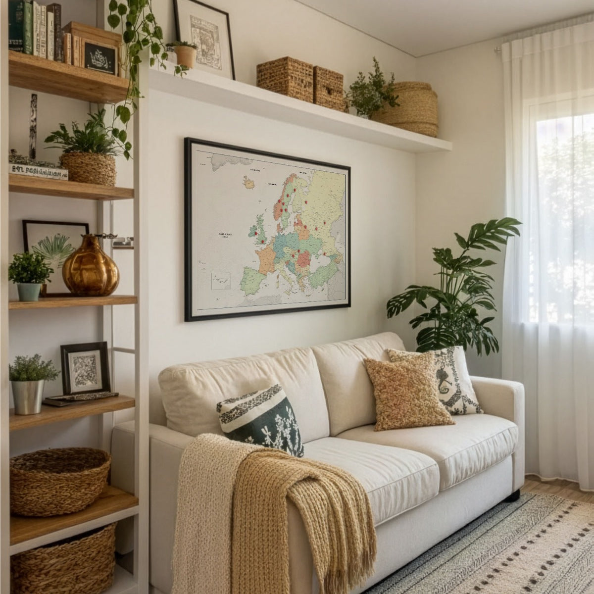 Smart Pin Europa-Karte – Farbe