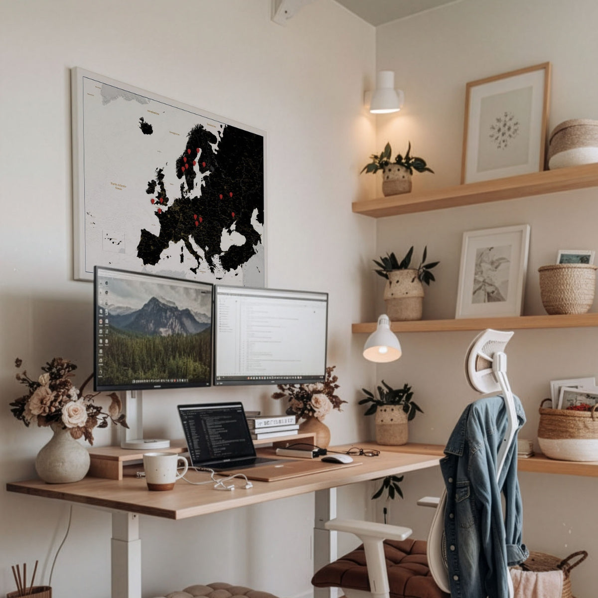 Smart Pin Europe Map - Black