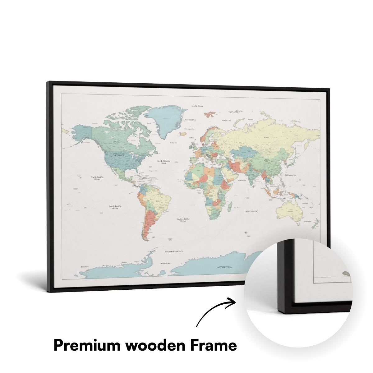 Smart Pin Weltkarte – Farbe