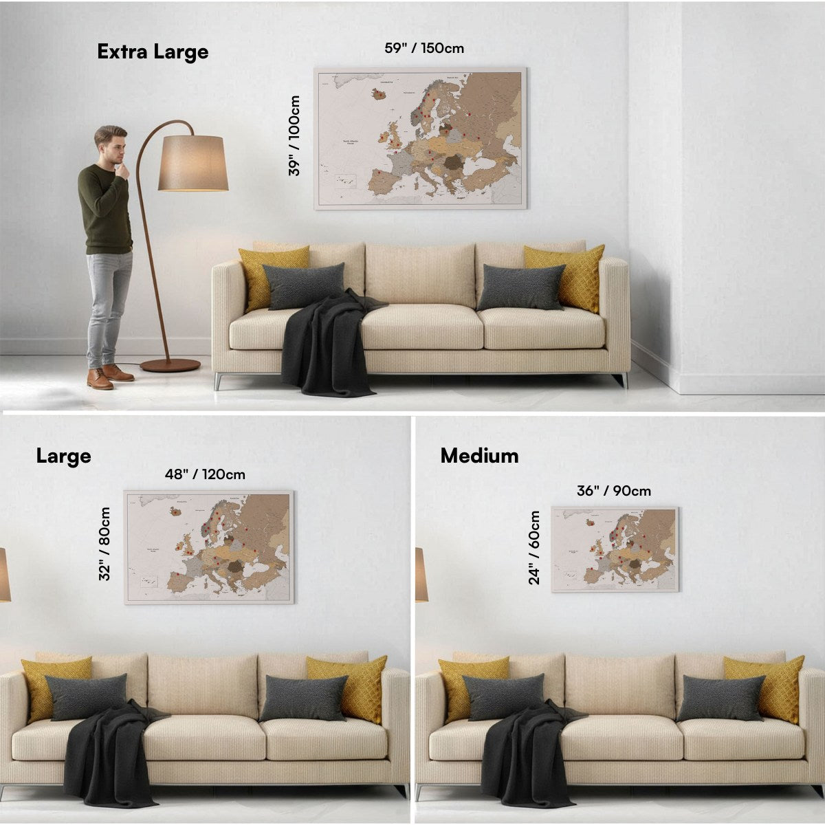 Smart Pin Europa-Karte - Safari