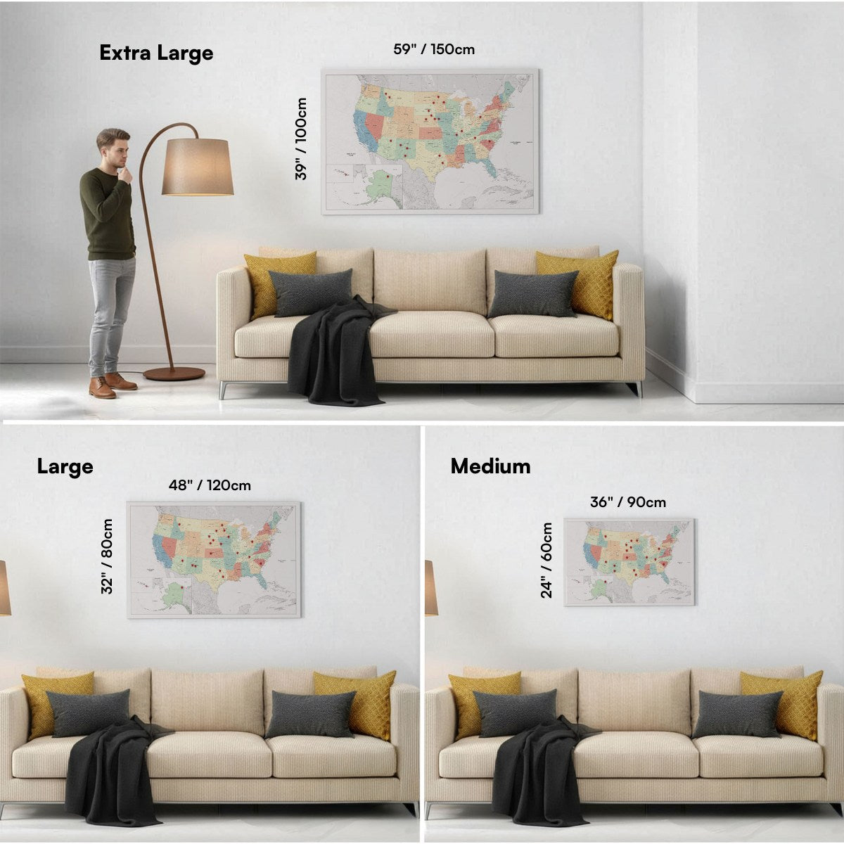 Smart Pin USA Map - Color