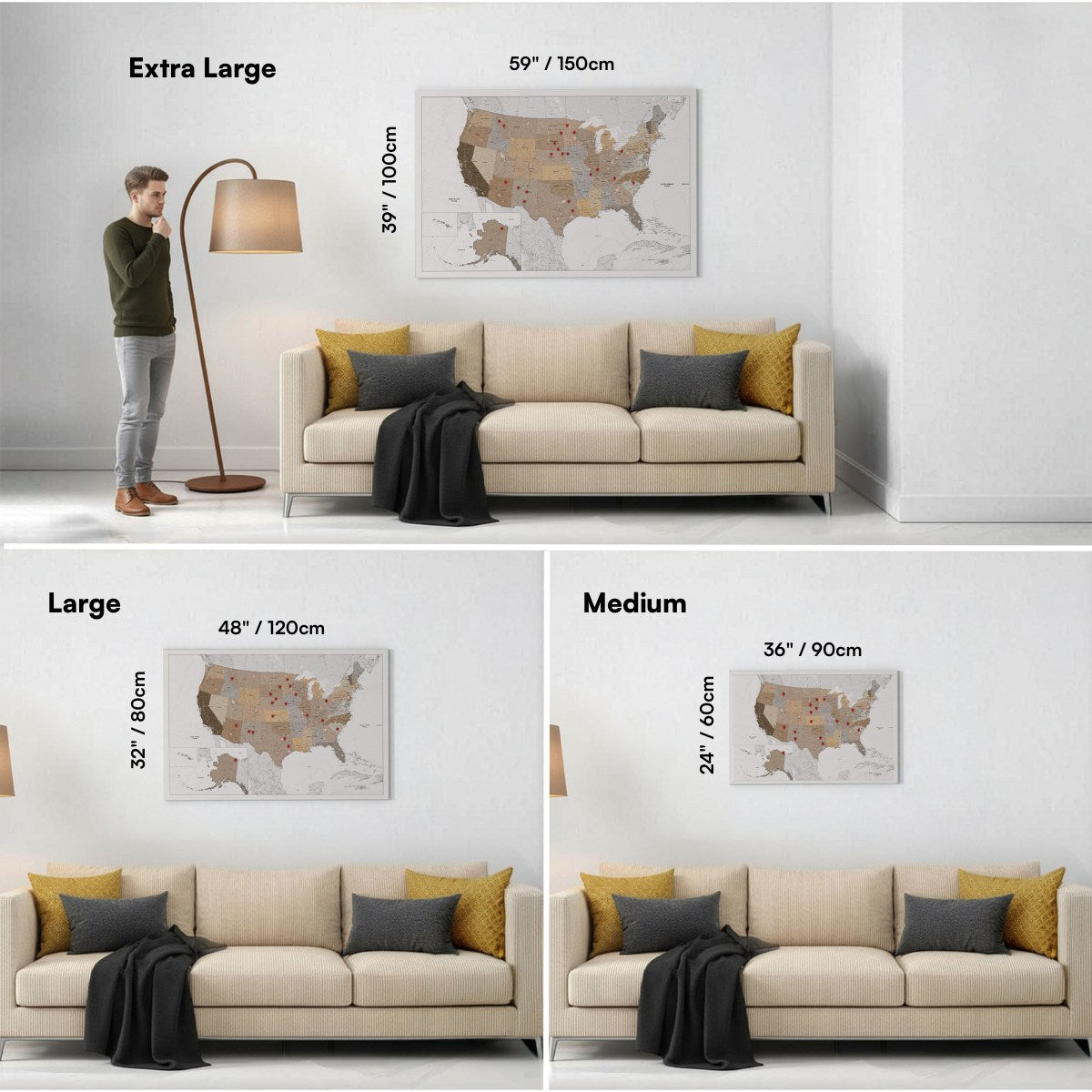 Smart Pin USA Map - Safari