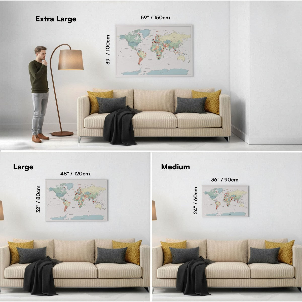 Smart Pin World Map - Color