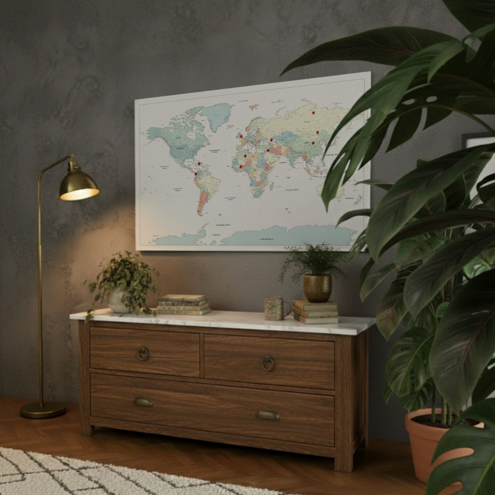 Smart Pin World Map - Color