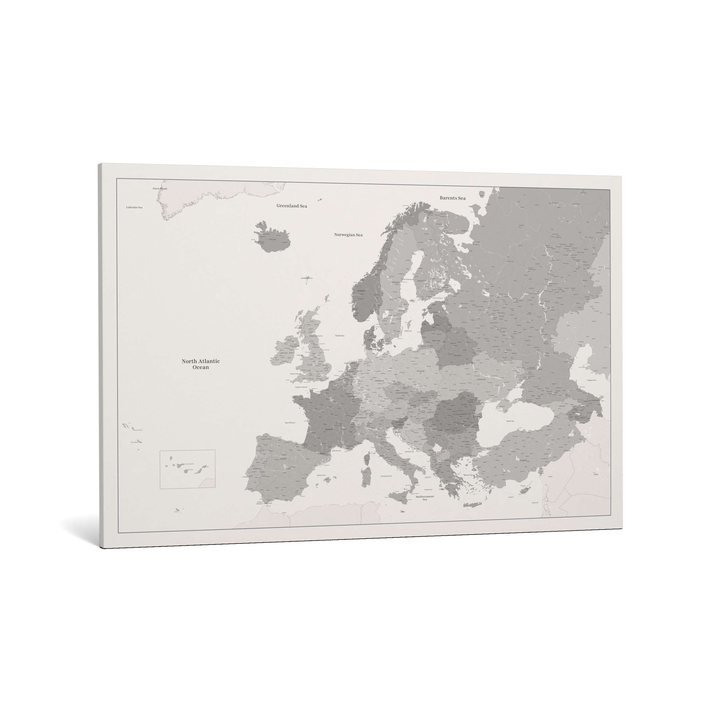Smart Pin Europe Map - White