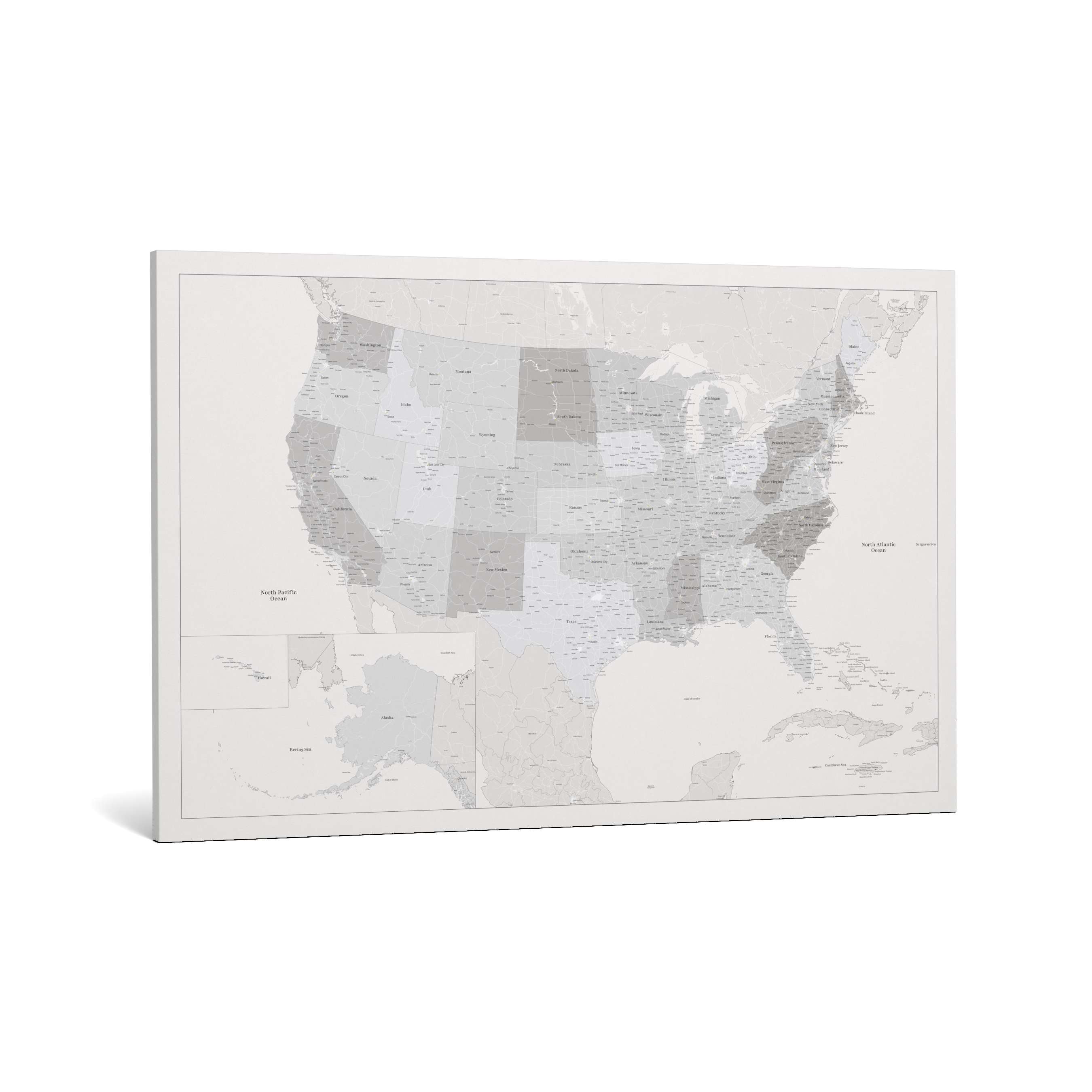 Smart Pin USA Map - White