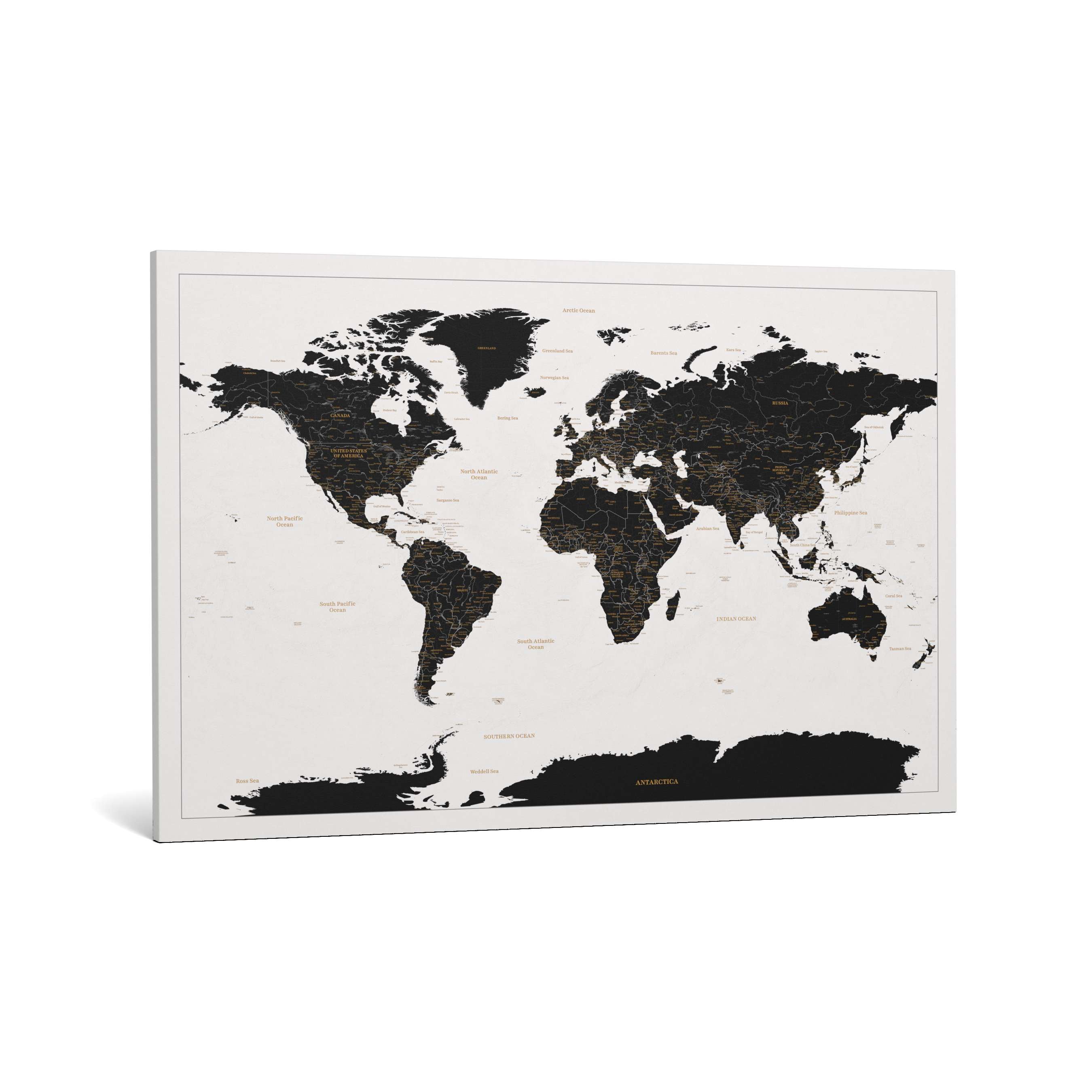 Smart Pin World Map - Black