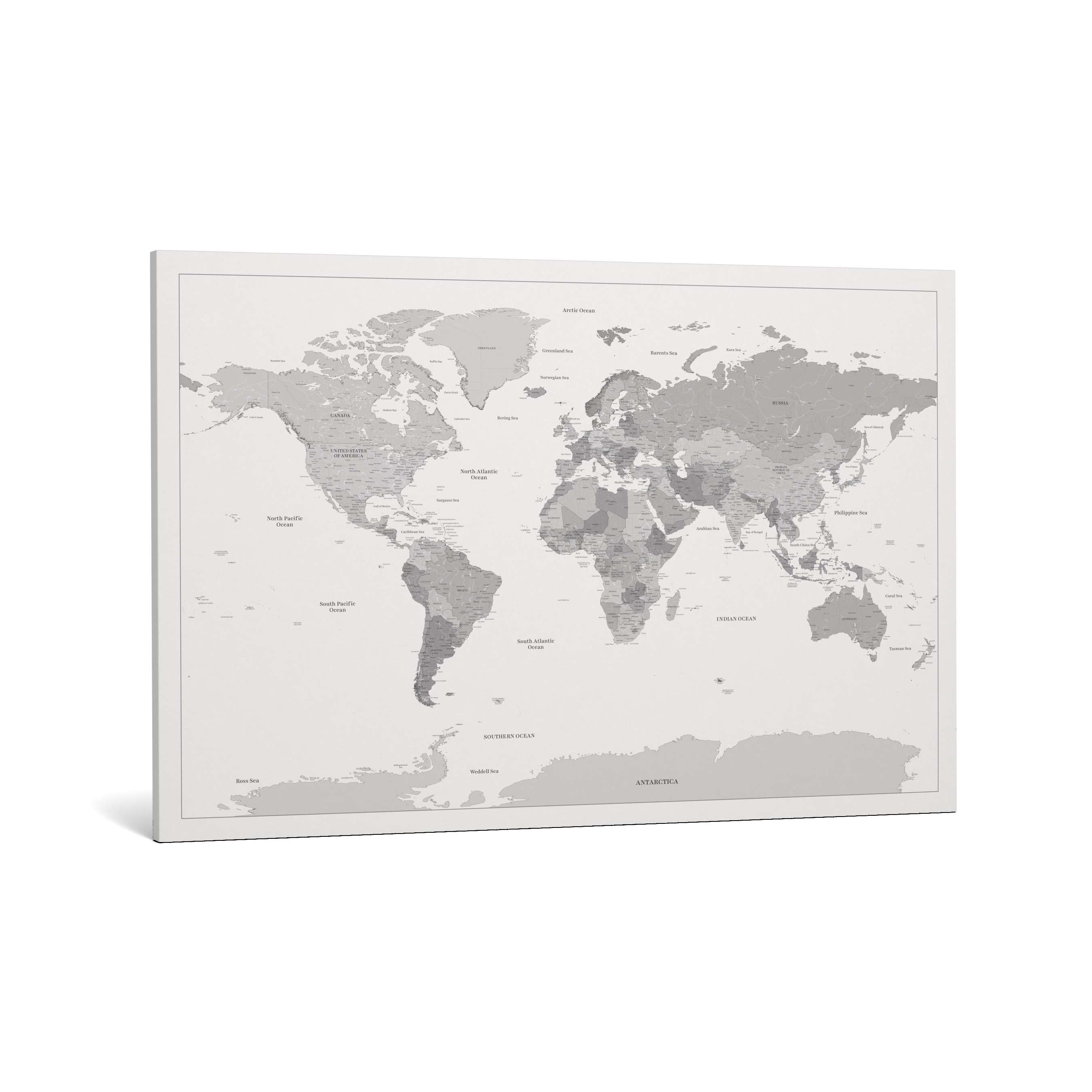 Smart Pin World Map - White