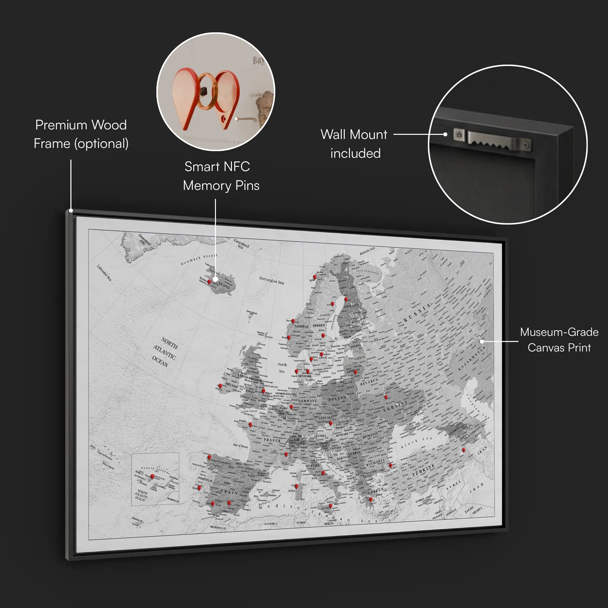 Smart World Map Bundle - White