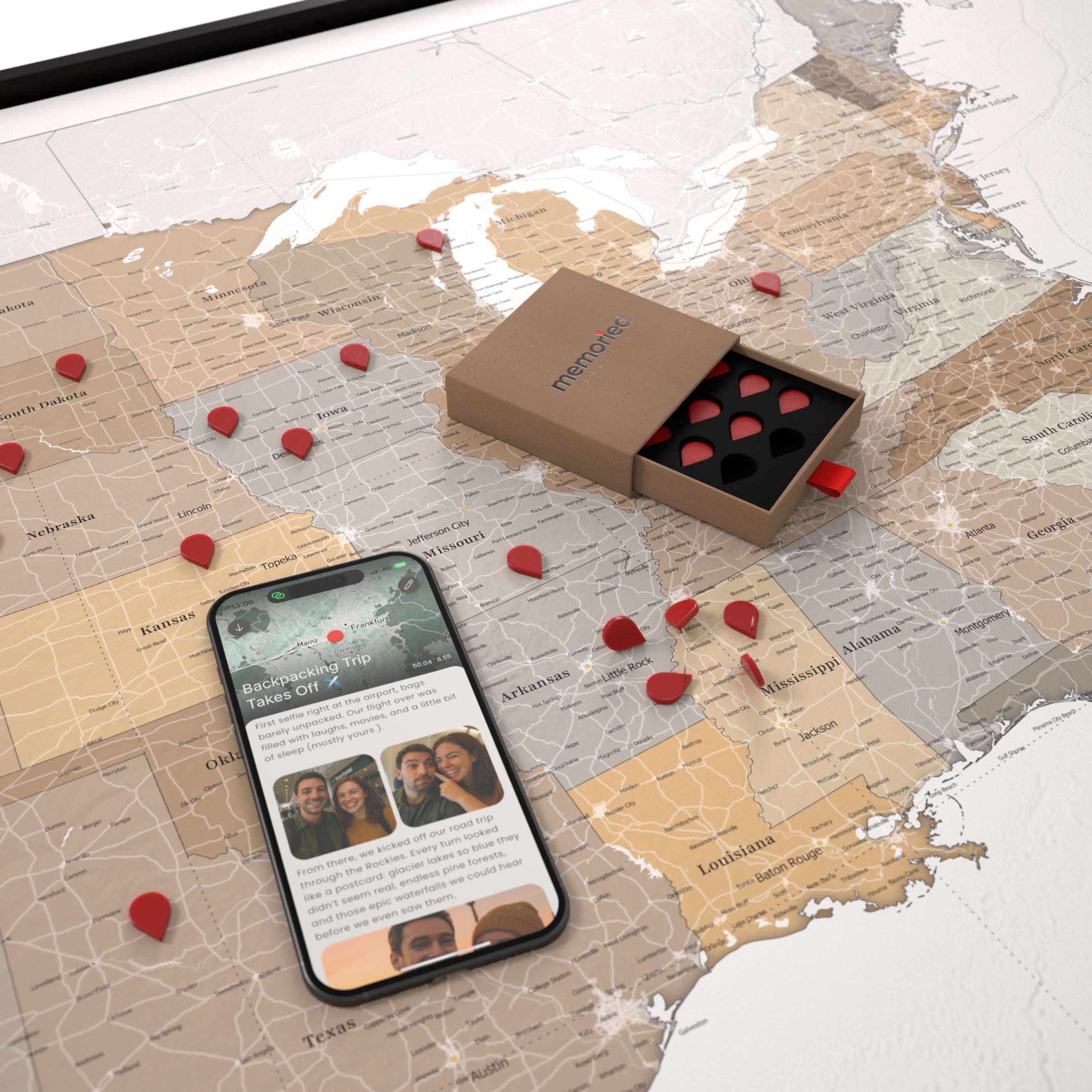 Smart Pin USA Map - Safari