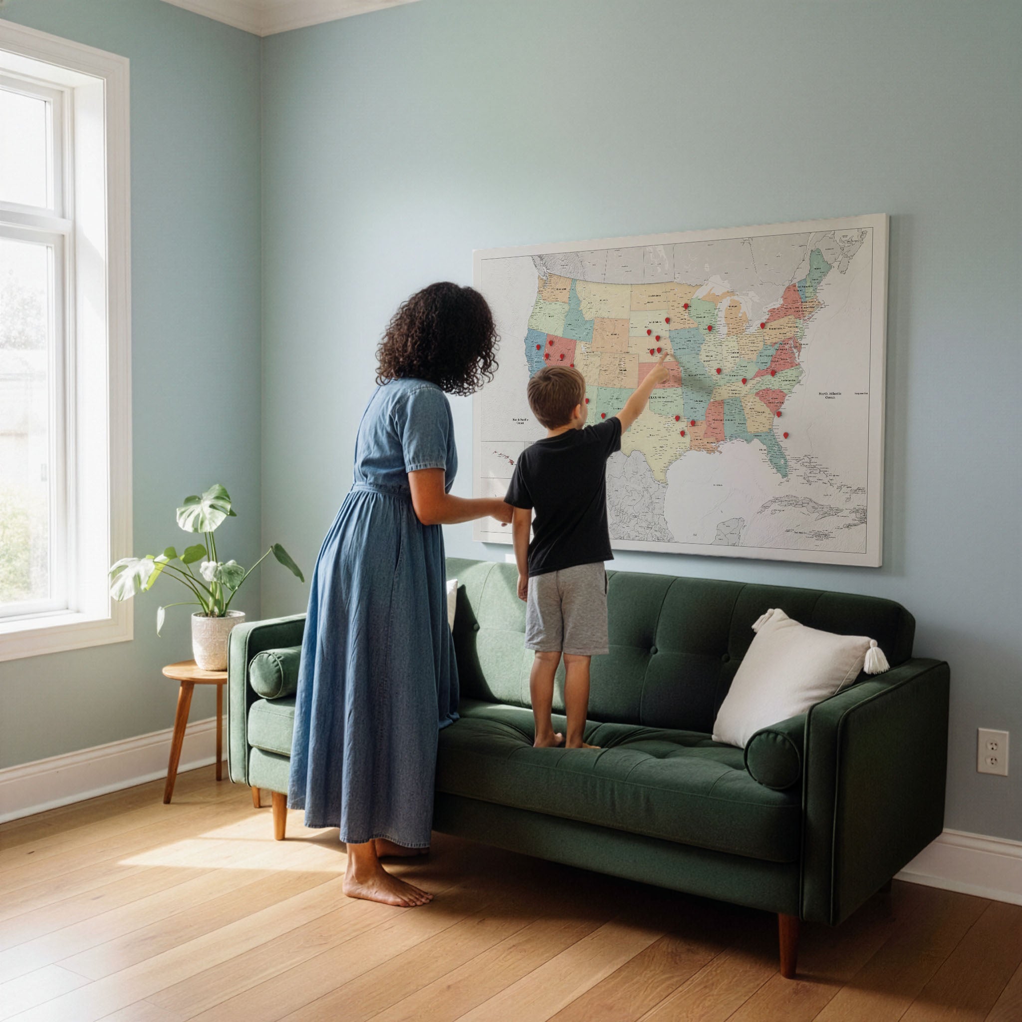 Smart Pin USA Map - Color