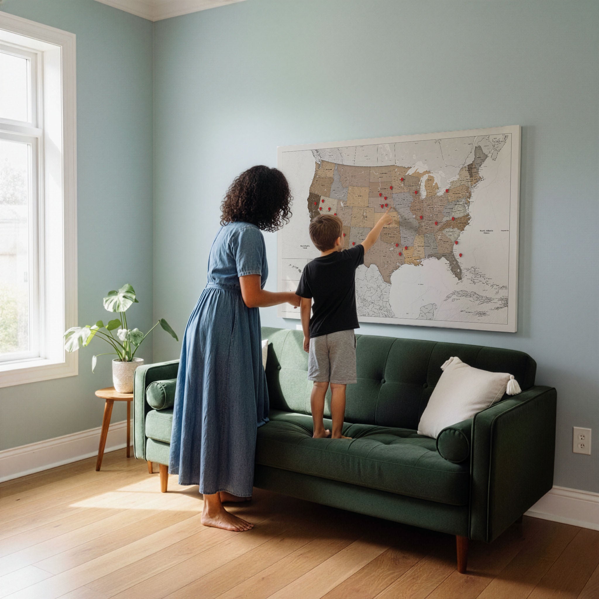 Smart Pin USA Map - Safari