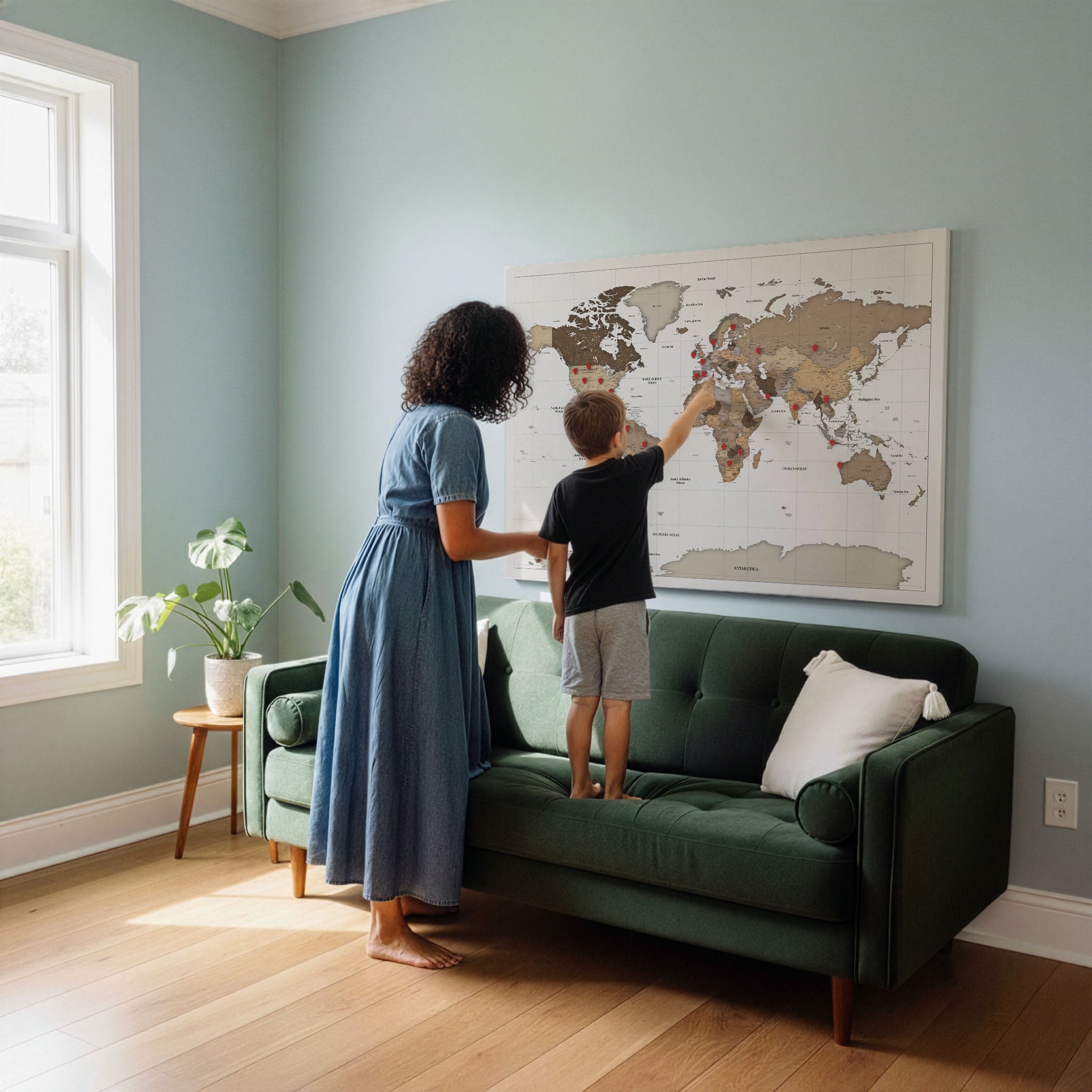 Smart Pin World Map - Safari