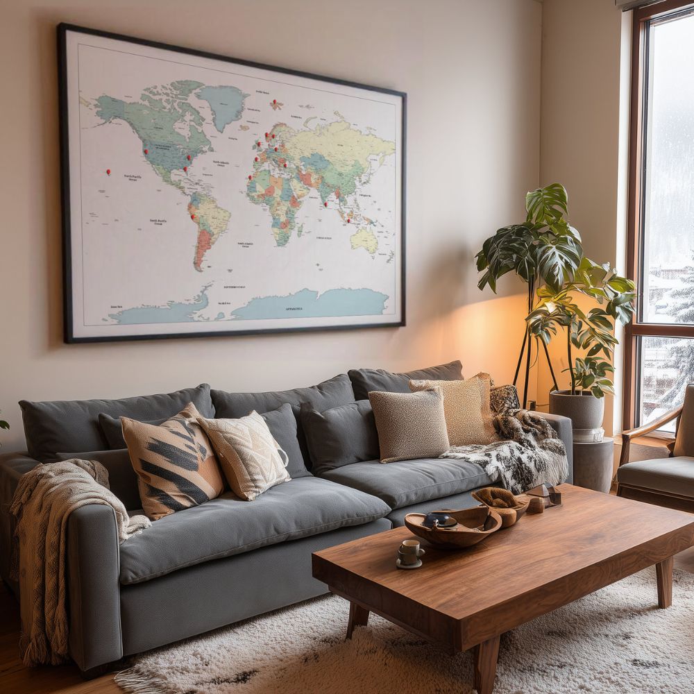 Smart Pin World Map - Color