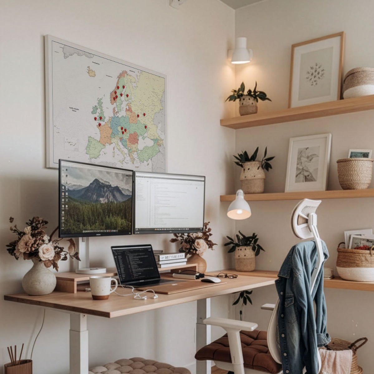 Smart Pin Europa-Karte – Farbe