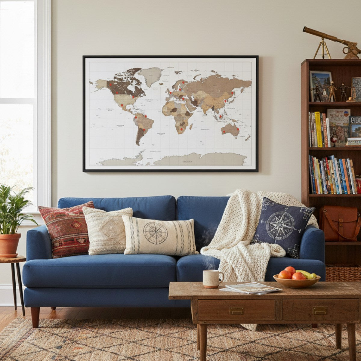 Smart Pin World Map - Safari