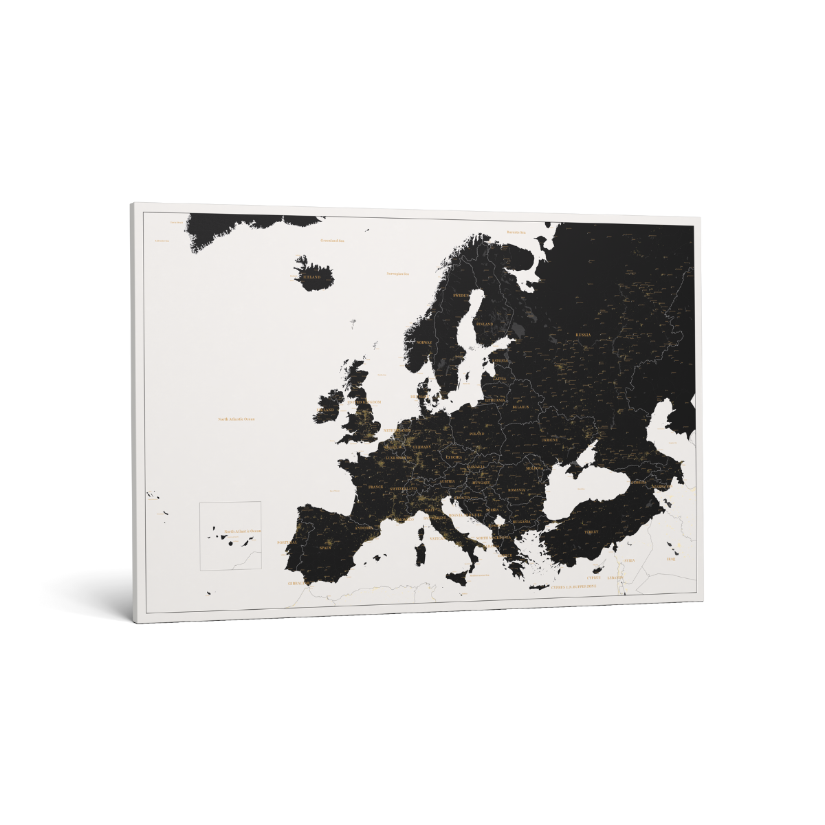 Smart Pin Europe Map - Black