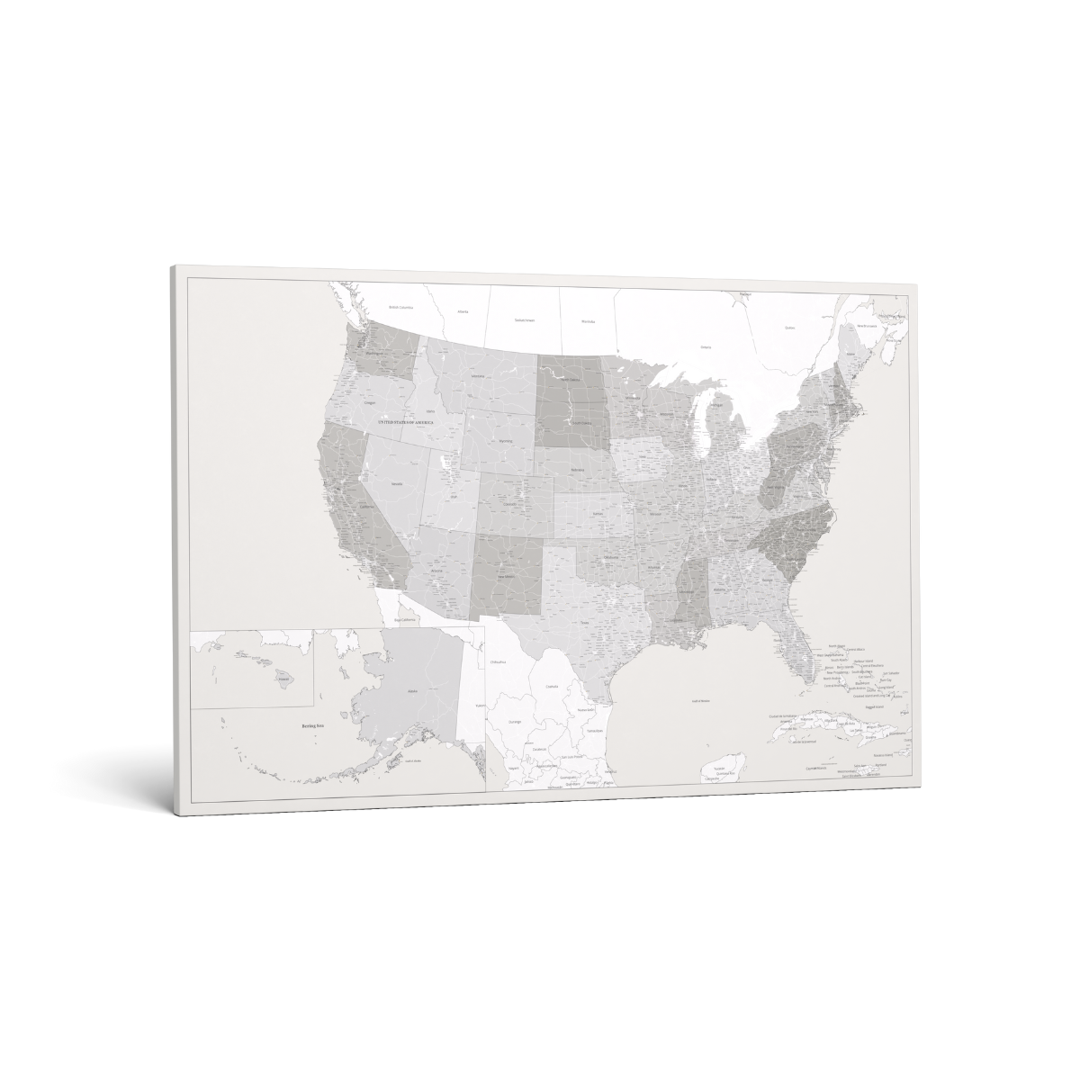 Smart Pin USA Map - White