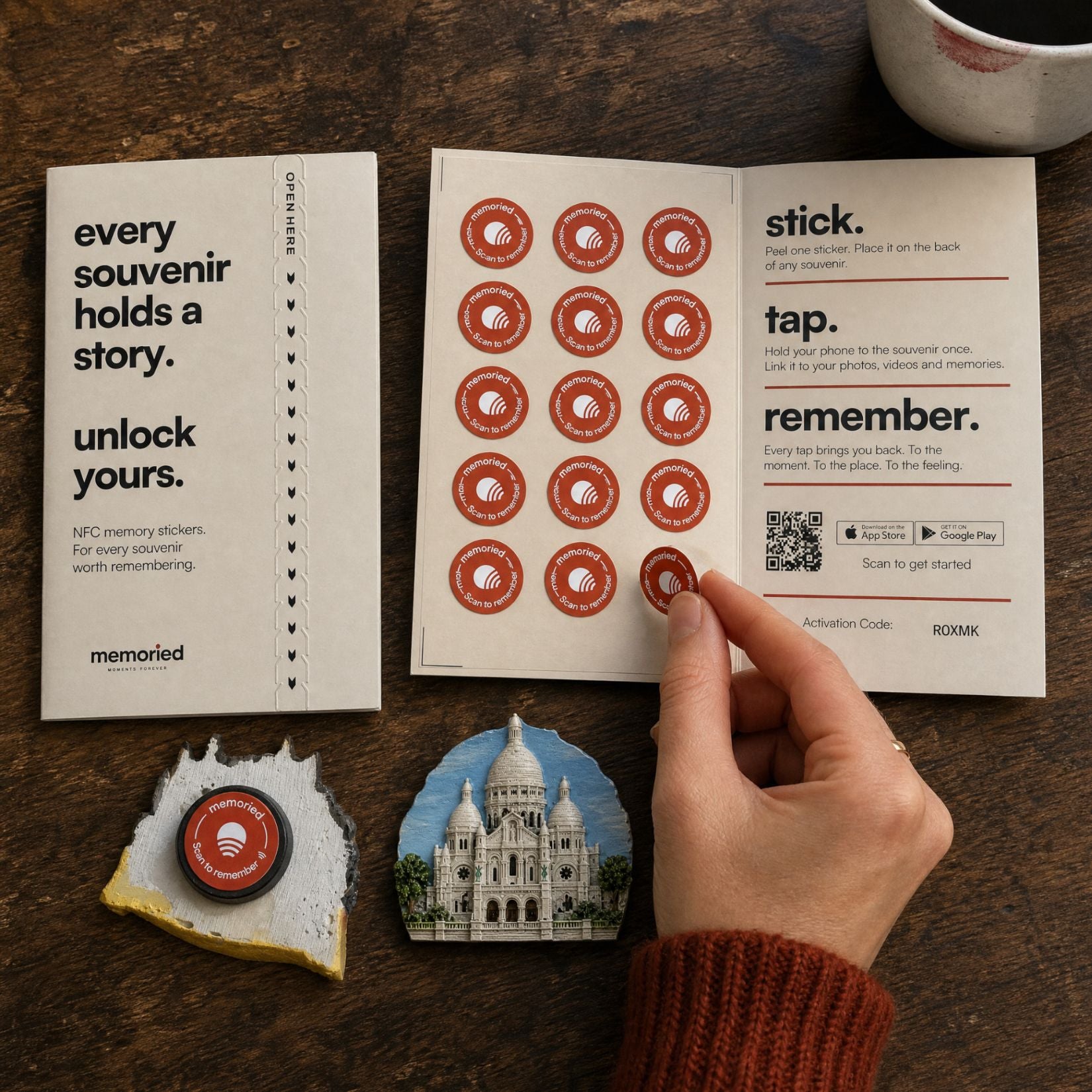 Souvenir Memory NFC Stickers