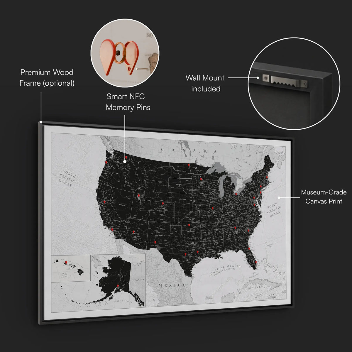 Smart USA Map Bundle - Black