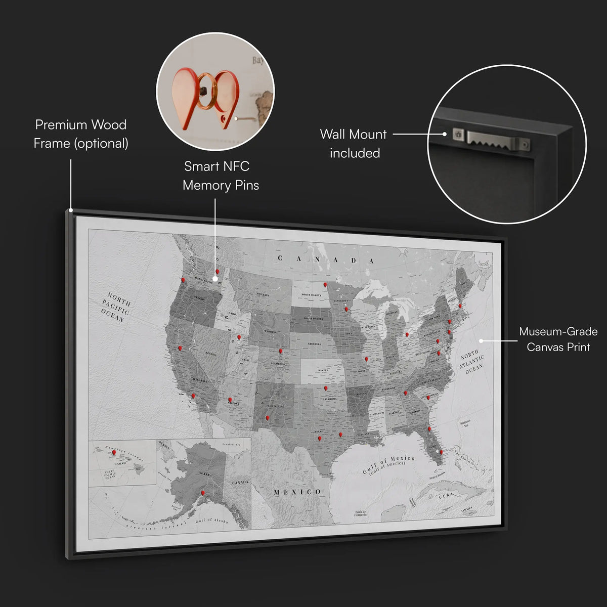 Smart USA Map Bundle - White