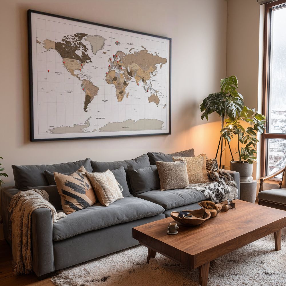 Smart Pin World Map - Safari